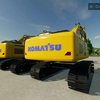 Komatsu 11 Large Excavators V1 0 0 0 LS22 Mod LS25 Mods