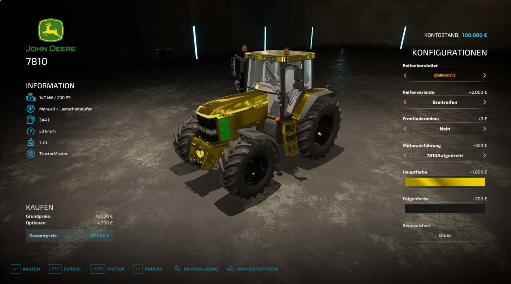 John Deere 7810 Tractor V1001 Ls22 Farming Simulator 22 Mod Ls22 Mod 9428