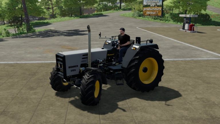 Bührer 6105 series Tractor v1.2 LS22 Mod / LS25 Mods