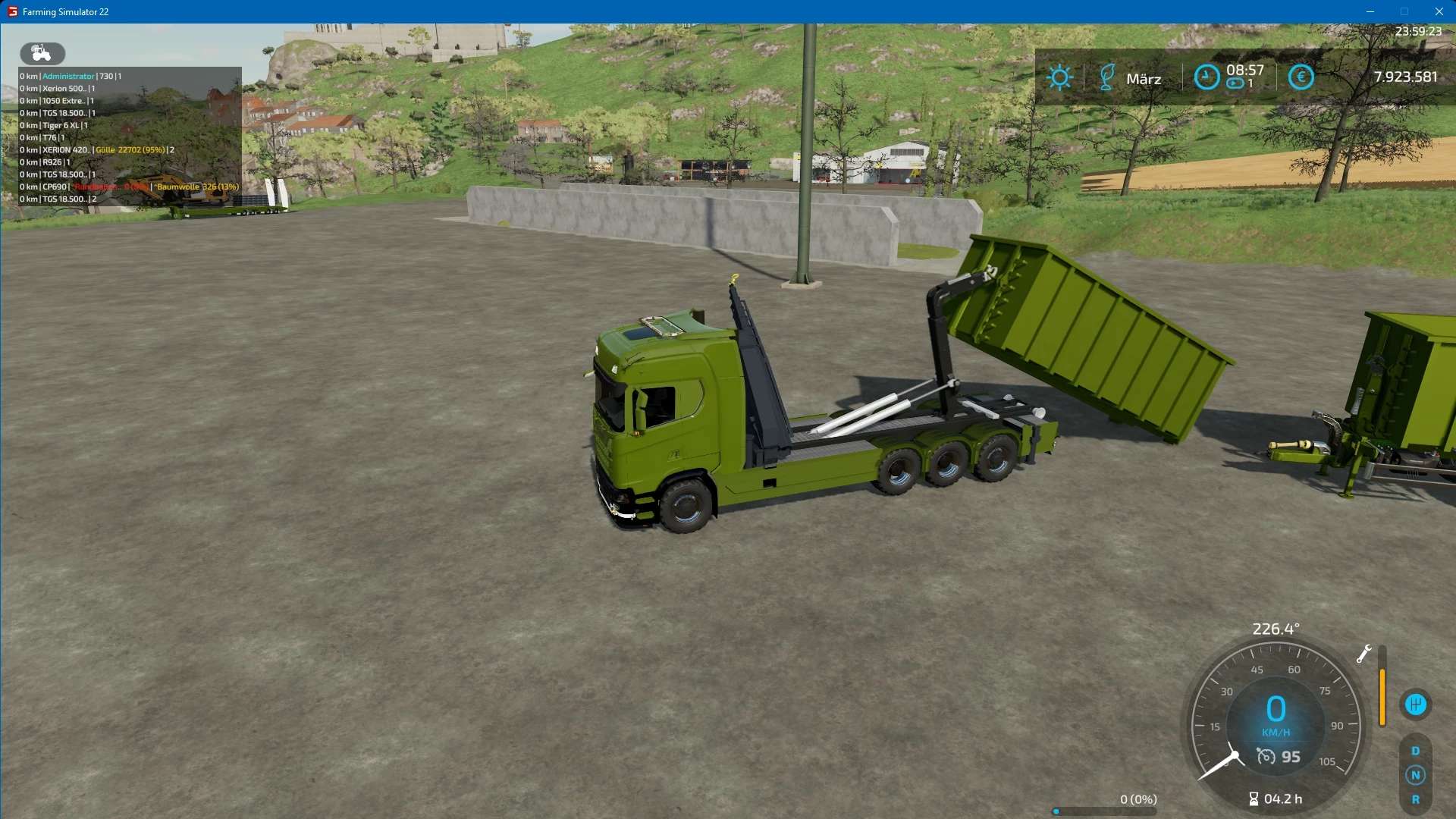 Scania S620 Hkl Hooklift And Crane Truck V10 Ls22 Farming Simulator 3635
