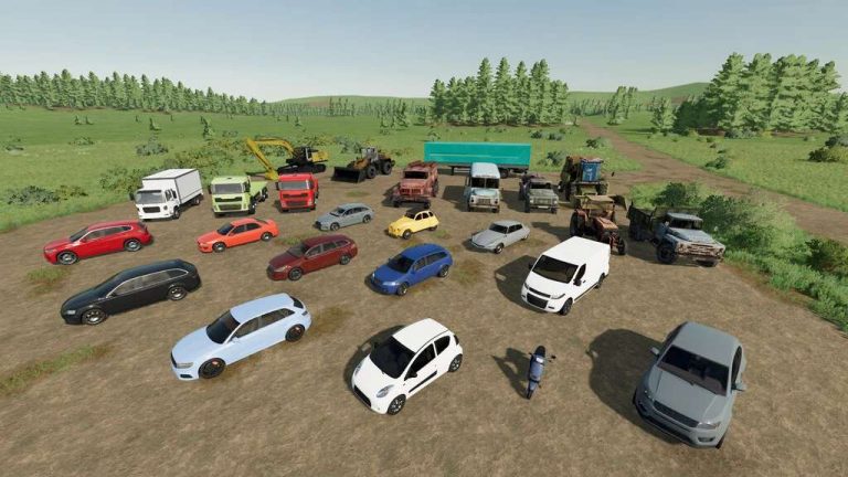 Placeable Vehicle Pack v1.0 LS22 - Farming Simulator 22 mod / LS22 Mod