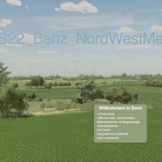 Benz Nordwestmecklenburg Map v1.0.0.0 LS22 Mod / LS25 Mods