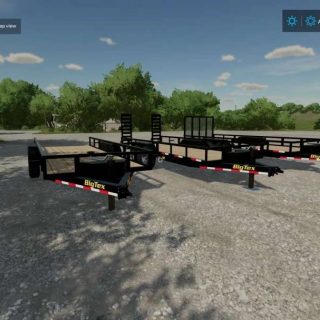 BigTex 24FT Bumper Pull v1.1 LS22 - Farming Simulator 22 mod / LS22 Mod