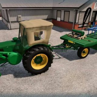 Ls22 Oldtimer Auto Oldtimer low loader v1.0.0.0 LS22 Mod / LS25 Mods