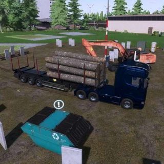 Big Wood Storage v1.1.0.0 LS22 Mod / LS25 Mods