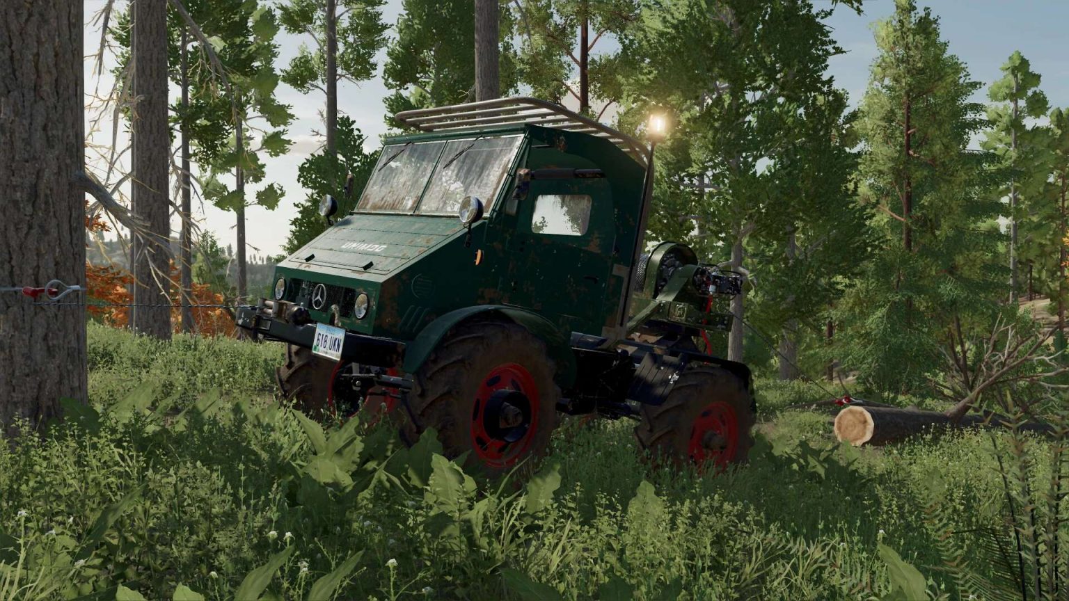 Unimog U406/411 Forstkäfig v1.0.0.0 LS22 Mod / LS25 Mods