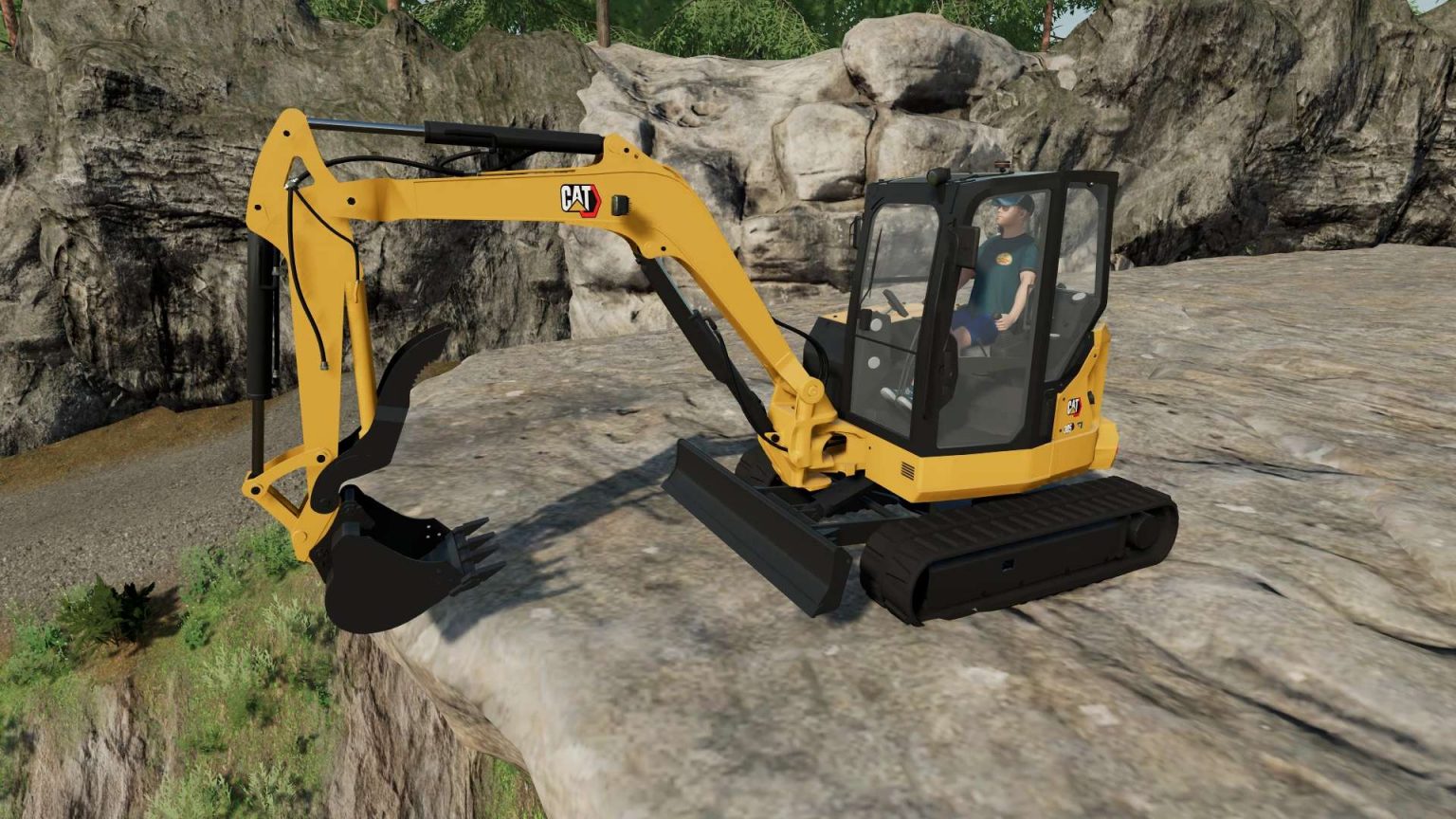 CAT 305 NG v1.0.0.0 LS22 Mod / LS25 Mods