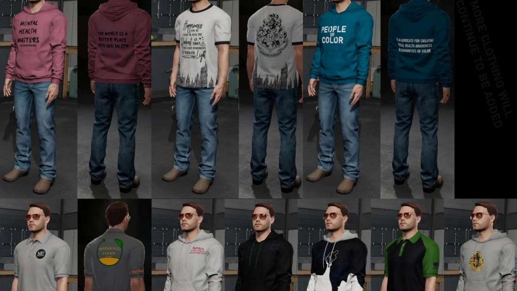 Wardrobe Plus Casual Clothing Pack v1.0.0.0 LS22 - Farming Simulator 22 ...