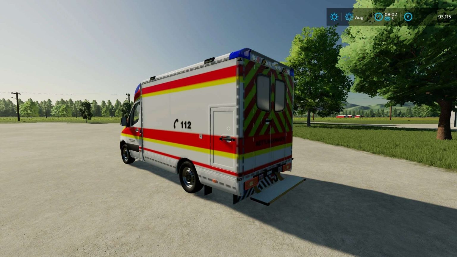 Mercedes Benz Sprinter Strobel Ambulance v1.0.0.1 LS22 Mod / LS25 Mods