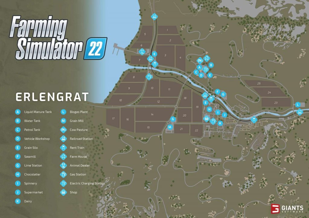 Ls22 Topmap All Maps for Farming Simulator 22 v1.0.0.0 LS22 Mod / LS25 Mods