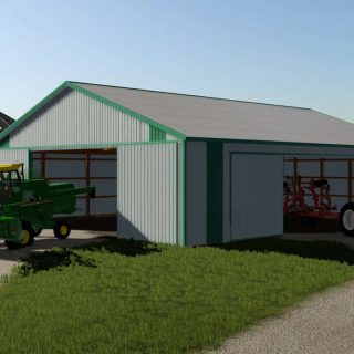 55x74 Machine Shed v1.0.0.0 LS22 - Farming Simulator 22 mod / LS22 Mod