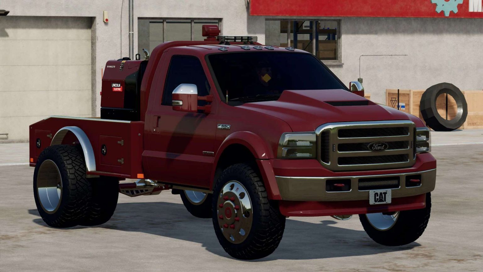 2006 Ford F550 Flatbed v1.0.0.0 LS22 - Farming Simulator 22 mod / LS22 Mod