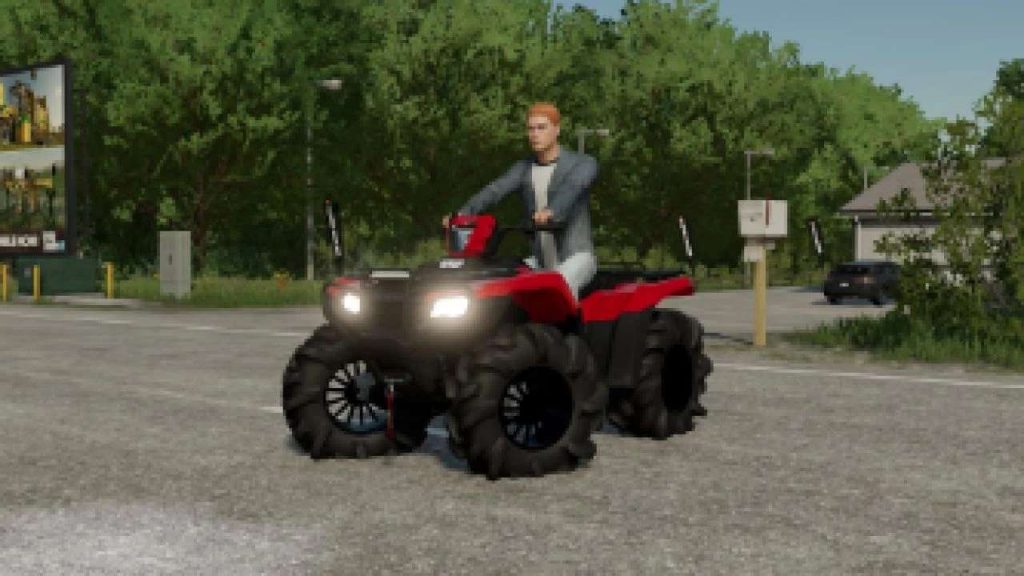 Honda Rancher v1.0.0.0 LS22 - Farming Simulator 22 mod / LS22 Mod