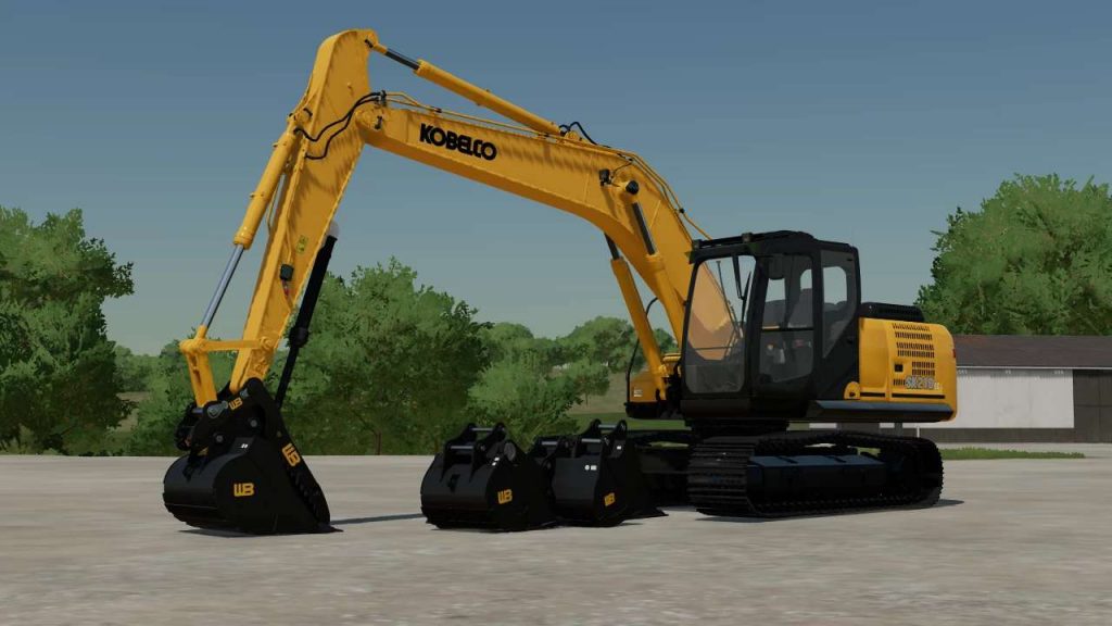 Kebelco sk210 Edit / fix v1.0.0.0 LS22 Mod / LS25 Mods