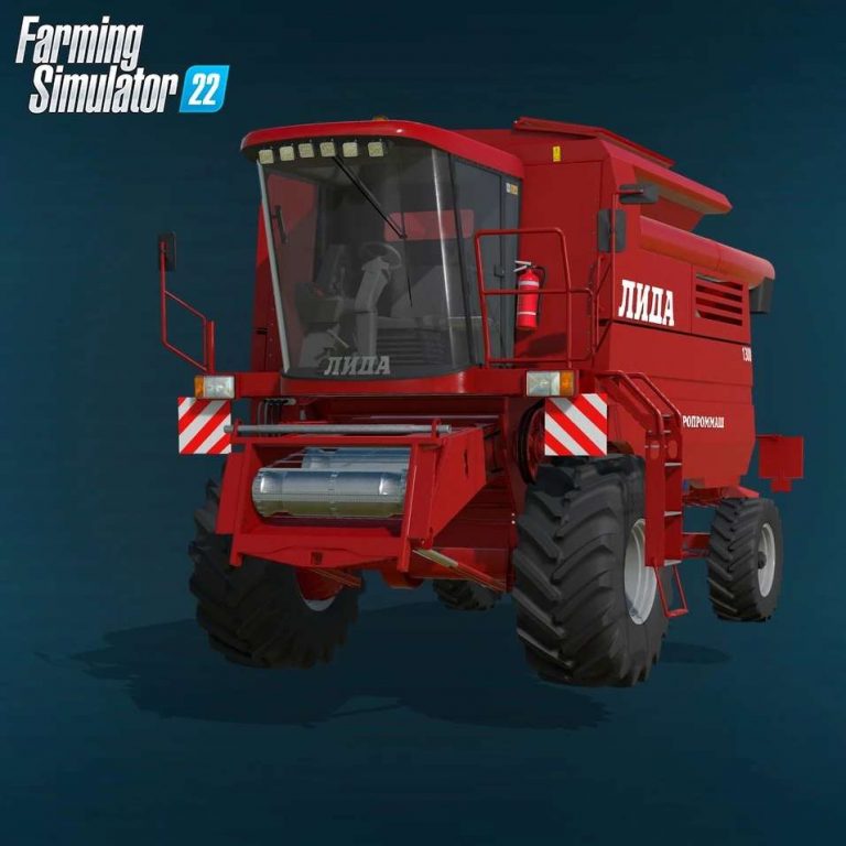 Lida-1300 grain harvester v1.0.2.3 LS22 Mod / LS25 Mods