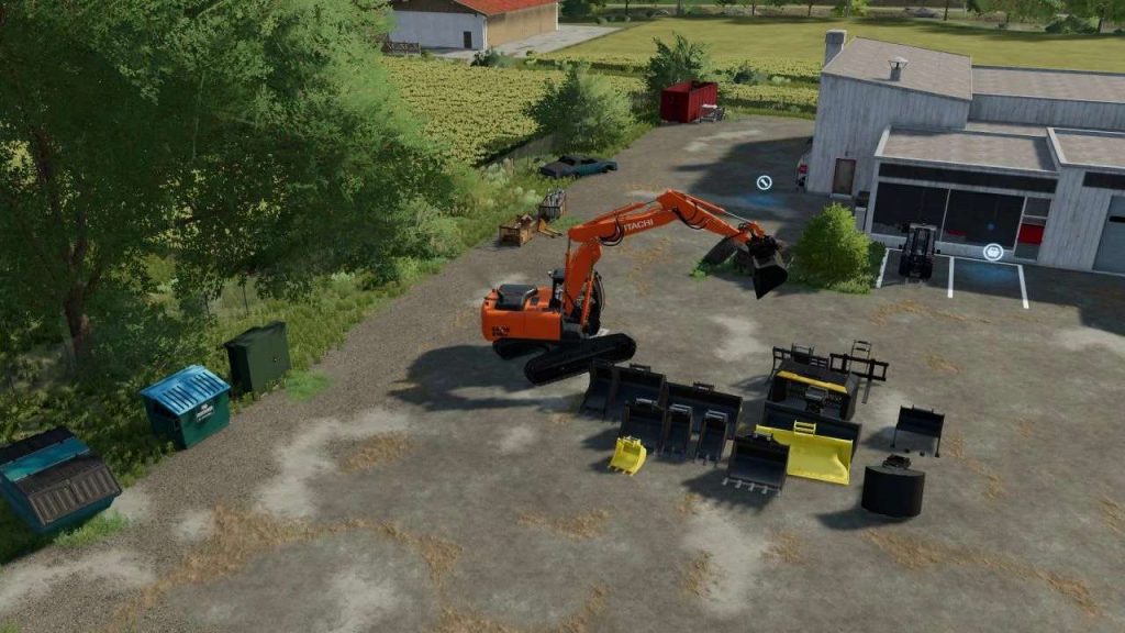 Hitachi OilQuick v1.0.0.0 LS22 Mod / LS25 Mods